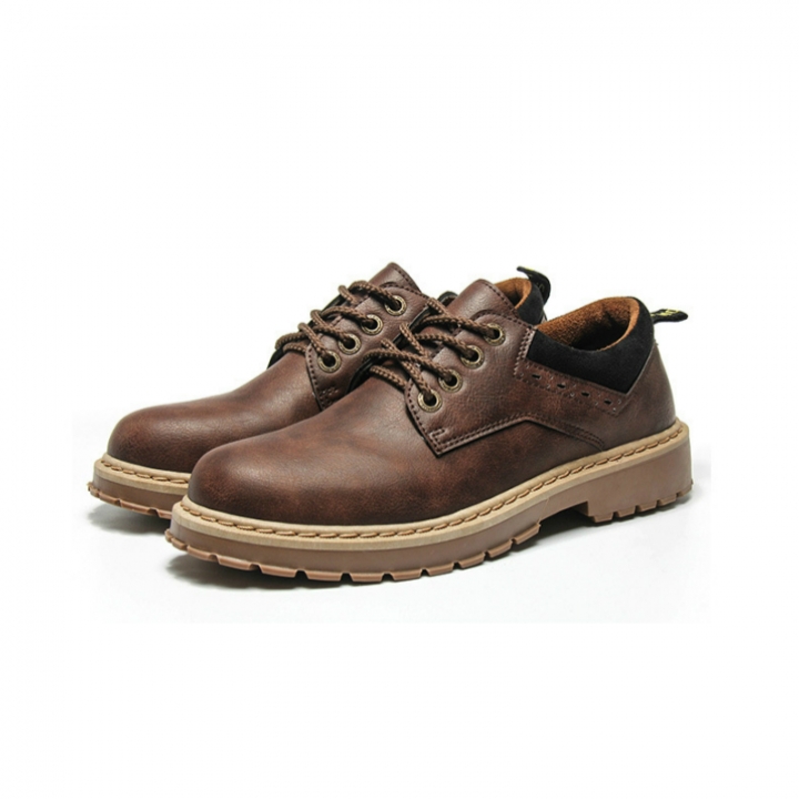 Men&apos;s Boots High Quality Martin Boots pu Leather Shoes Outdoor Casual Fashion Ankle Boot Lace-up