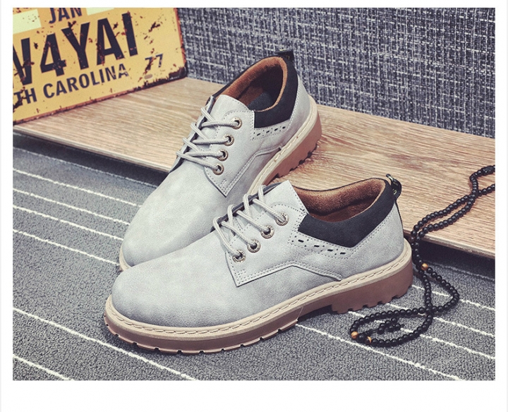 Men&apos;s Boots High Quality Martin Boots pu Leather Shoes Outdoor Casual Fashion Ankle Boot Lace-up