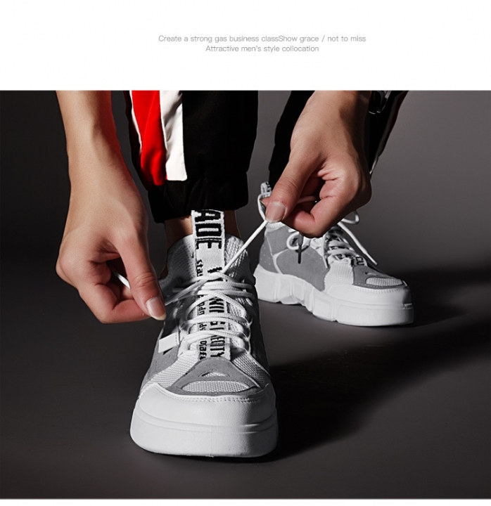 Men&apos;s Casual Shoes Running Ankle Boots High Quality Comfy Breathable Height Increasing Sneakers