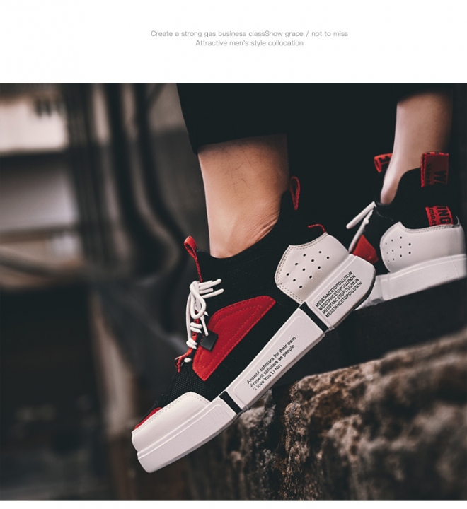 Men&apos;s Casual Shoes Running Ankle Boots High Quality Comfy Breathable Height Increasing Sneakers