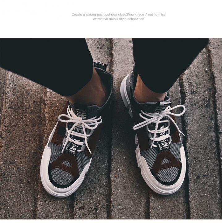 Men&apos;s Casual Shoes Running Ankle Boots High Quality Comfy Breathable Height Increasing Sneakers