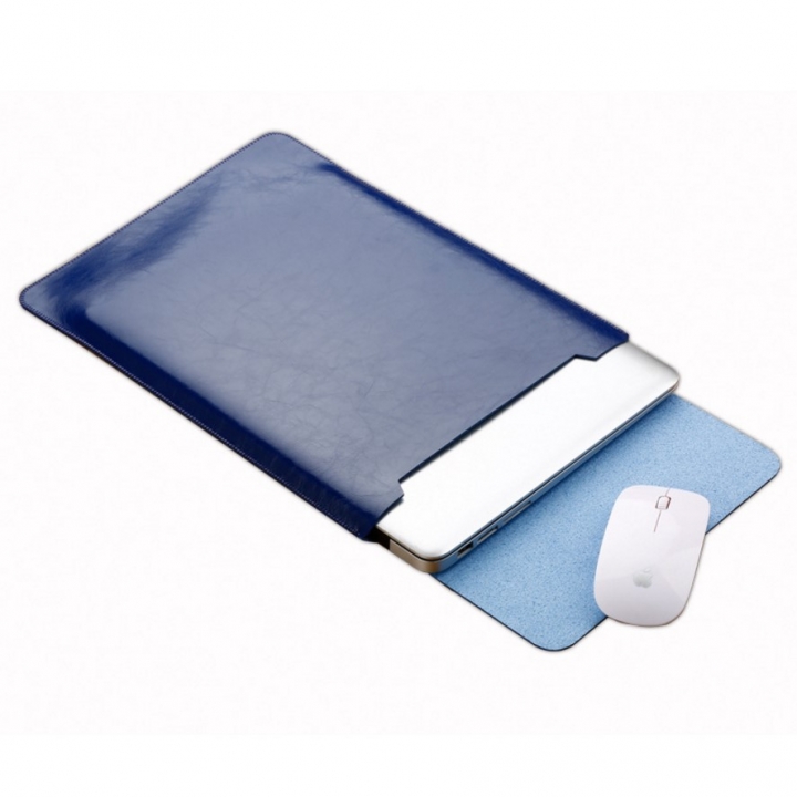 ADRA macbook air/pro 11/12/13/15 inch Protective Laptop Bag Pu Case Cover Computer Pouch Mouse Pad