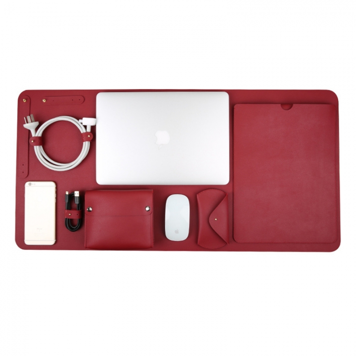 5 in 1 Set PU Leather Laptop Bag for Macbook Air Pro Retina 11 12 13 15 Case Notebook Cover