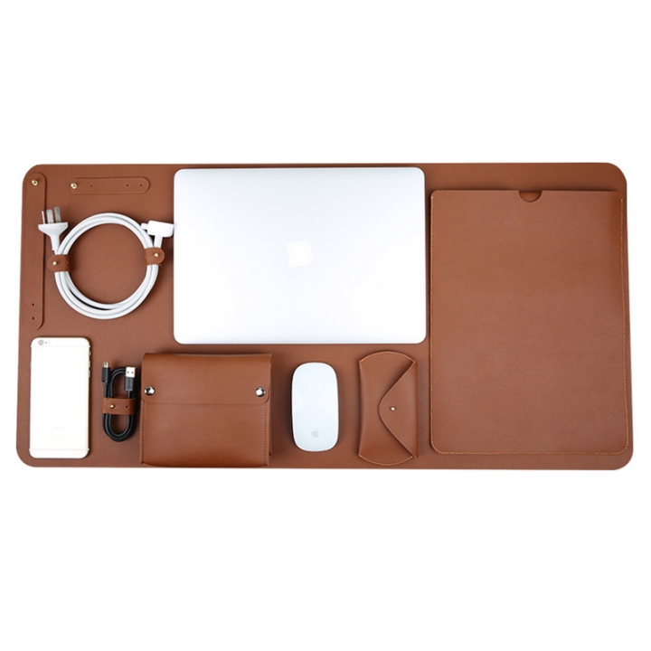5 in 1 Set PU Leather Laptop Bag for Macbook Air Pro Retina 11 12 13 15 Case Notebook Cover