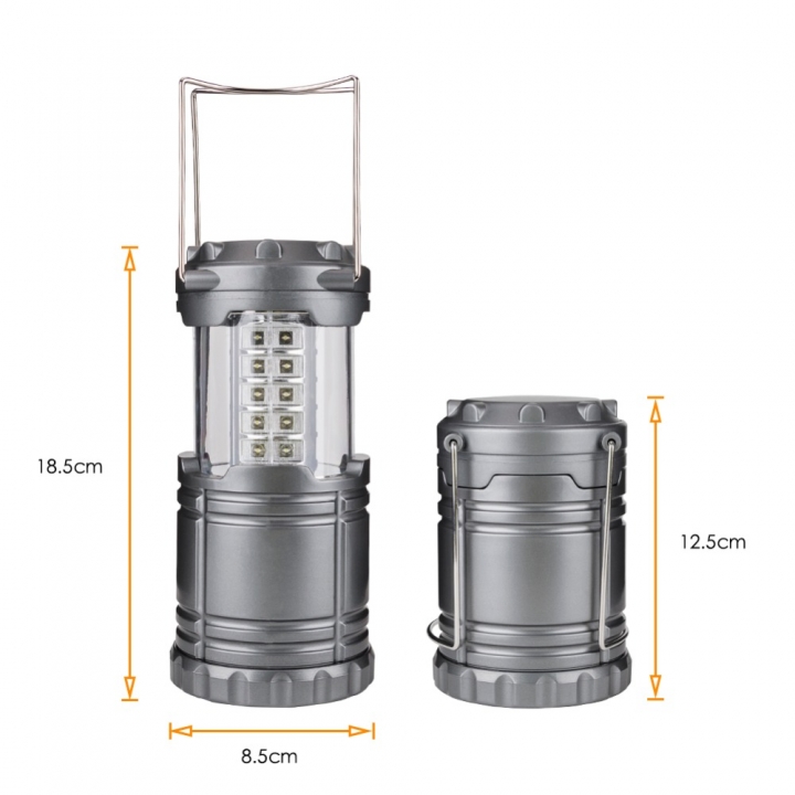 Collapsible 30 LED Lightweight Portable Camping Lantern Hanging Tent Flashlight  For Hiking Camping