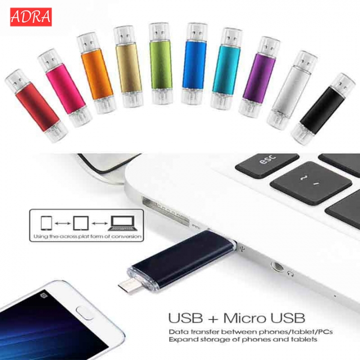 Metal OTG Pen drive USB Flash Drive usb stick usb 2.0 pendrive usb flash memory stick for phones