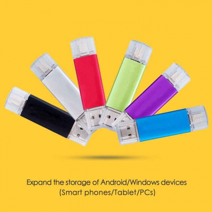 Metal OTG Pen drive USB Flash Drive usb stick usb 2.0 pendrive usb flash memory stick for phones