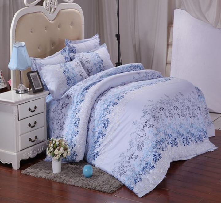Bedding Sets Sweetheart Style Creativity Space Duvet Cover Set Quilt Cover Bed pink blue stripes