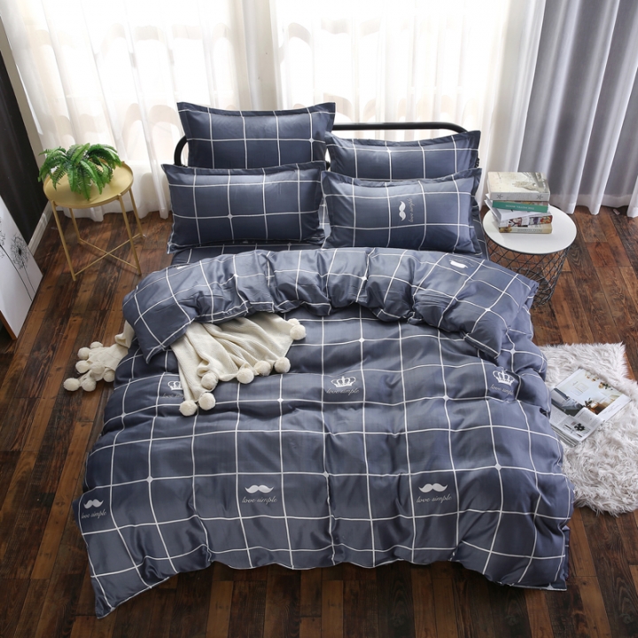 Bedding Sets Sweetheart Style Creativity Space Duvet Cover Set Quilt Cover Bed pink blue stripes