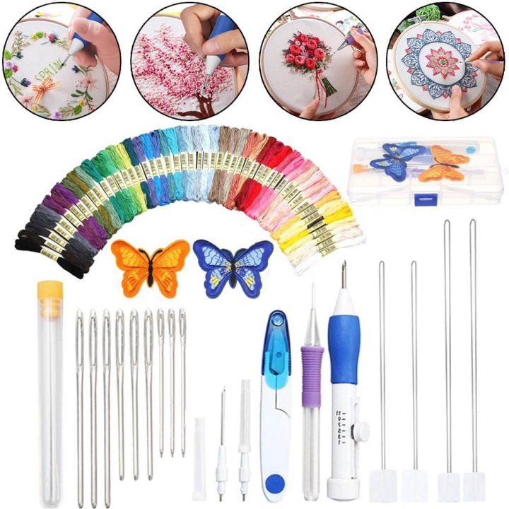 Embroidery Poking Cross Stitch Punching Needle Crochet Embroidery Knitting Needles Craft Sewing Tool
