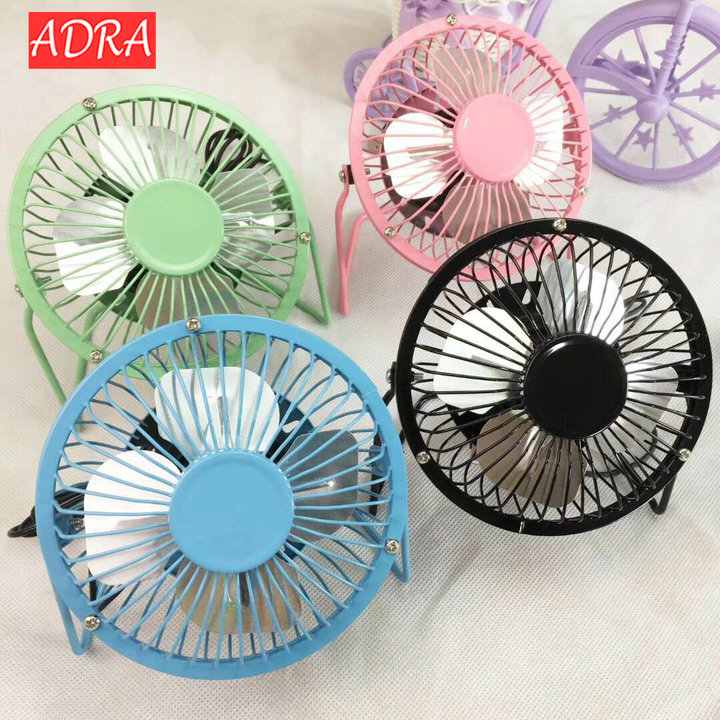 USB Fab Portable Desk Fan 4 Blades Cooler Cooling Fan USB Mini Fans  PC Laptop 4 Inch