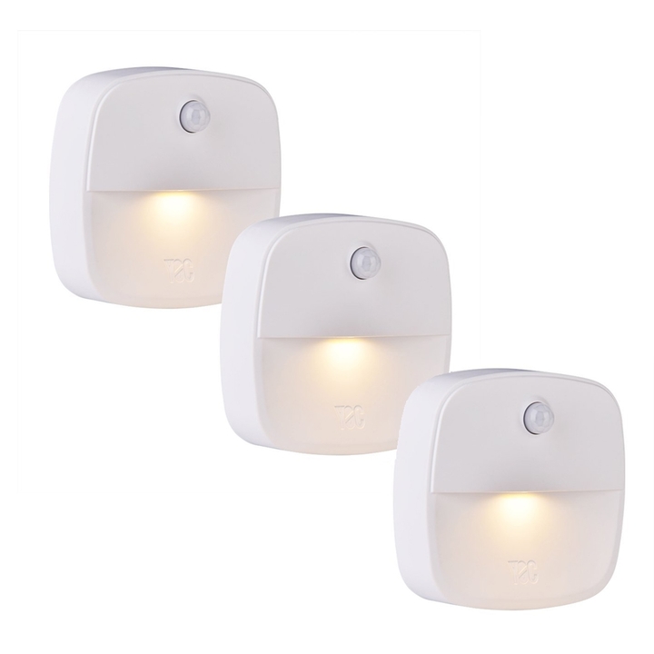 3piece/Set Stick-On Night Light,Motion,Light Sensor for Bedroom, Bathroom, Kitchen Hallway LED light