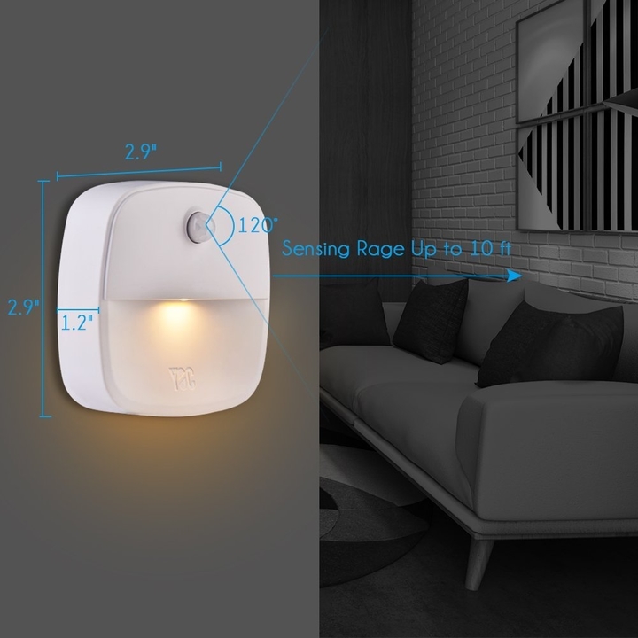 3piece/Set Stick-On Night Light,Motion,Light Sensor for Bedroom, Bathroom, Kitchen Hallway LED light