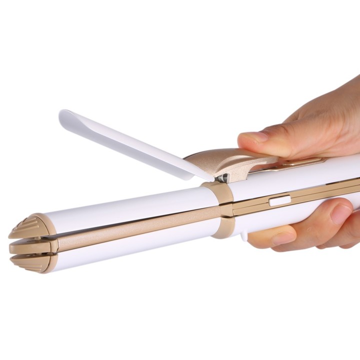 KeMei 3 In 1 Hair Curling Iron Hair Straightener corrugated Iron Corn Plate Heated Roller