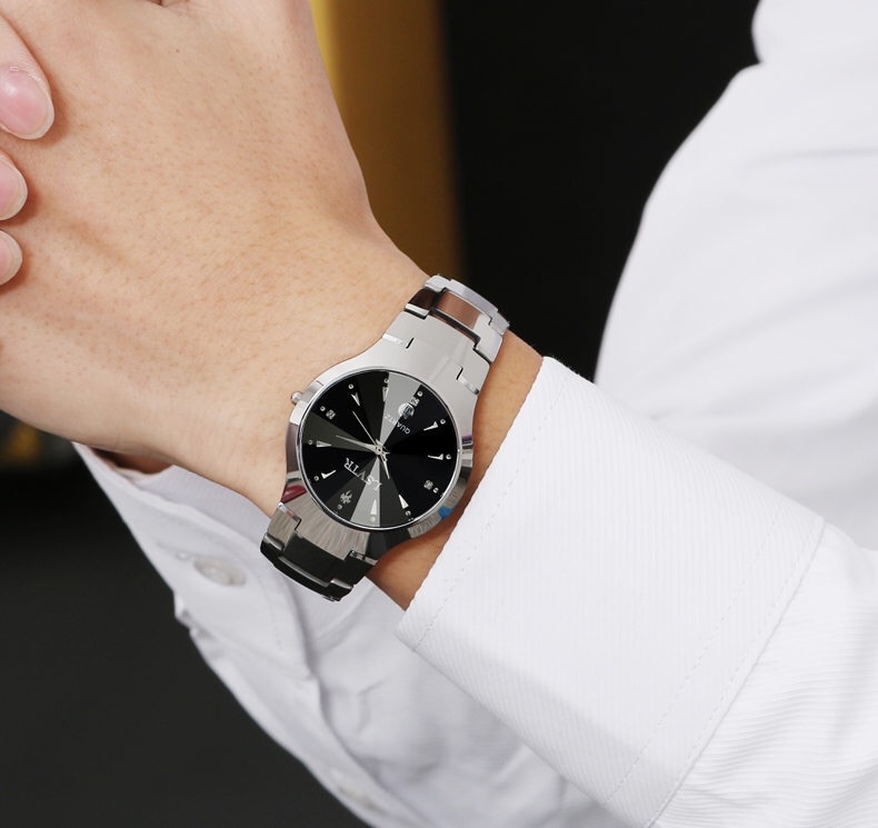 LSVTR Brand 2 PCS Set Couples Wrist Watches Men Women Lovers Waterproof Quartz Wristwatches