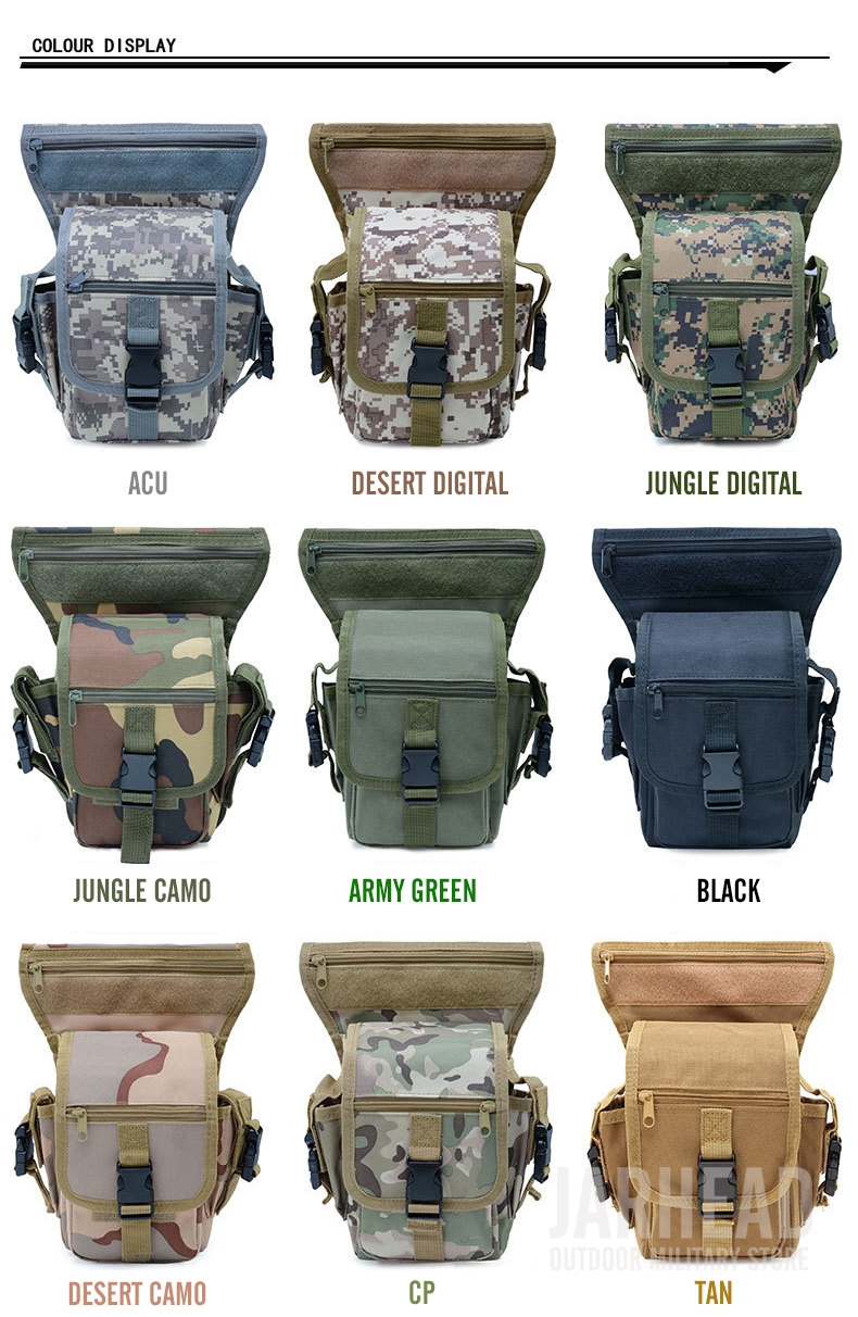 Tactical Military Leg Bag Men's Nylon Hip Drop Bel Weapons Waist Pouch Sport Ride Special Bag