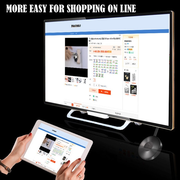 WiFi Display 1080P Miracast Chromecast 2 HDMI Receiver for Tablet/Phone to TV Projectors