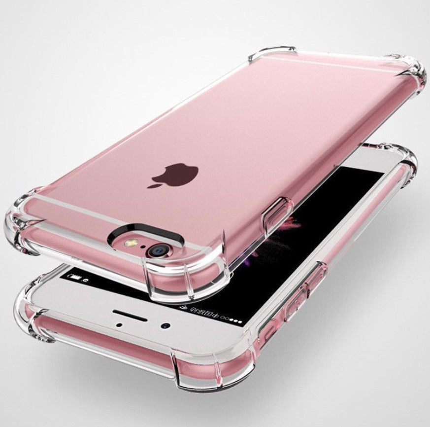 Shockproof iphone 6 6s cases iphone 5 5S SE TPU Clear Silicone Cover iphone 7 8 Plus case