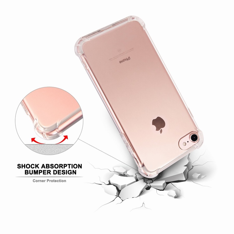 Shockproof iphone 6 6s cases iphone 5 5S SE TPU Clear Silicone Cover iphone 7 8 Plus case