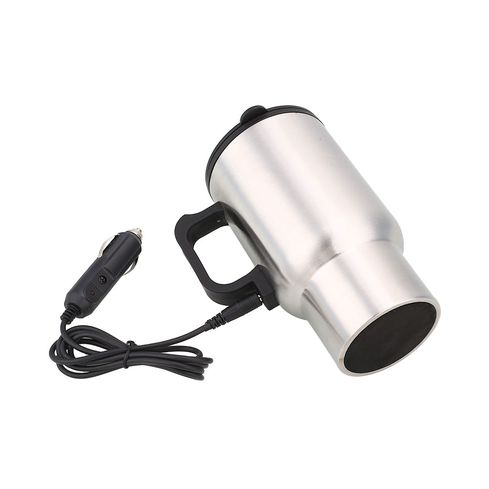 ADRA Mini Thermal Mug Portable 12V Stainless Steel Heating Car Drink Mug Hot Drink Travel Cup