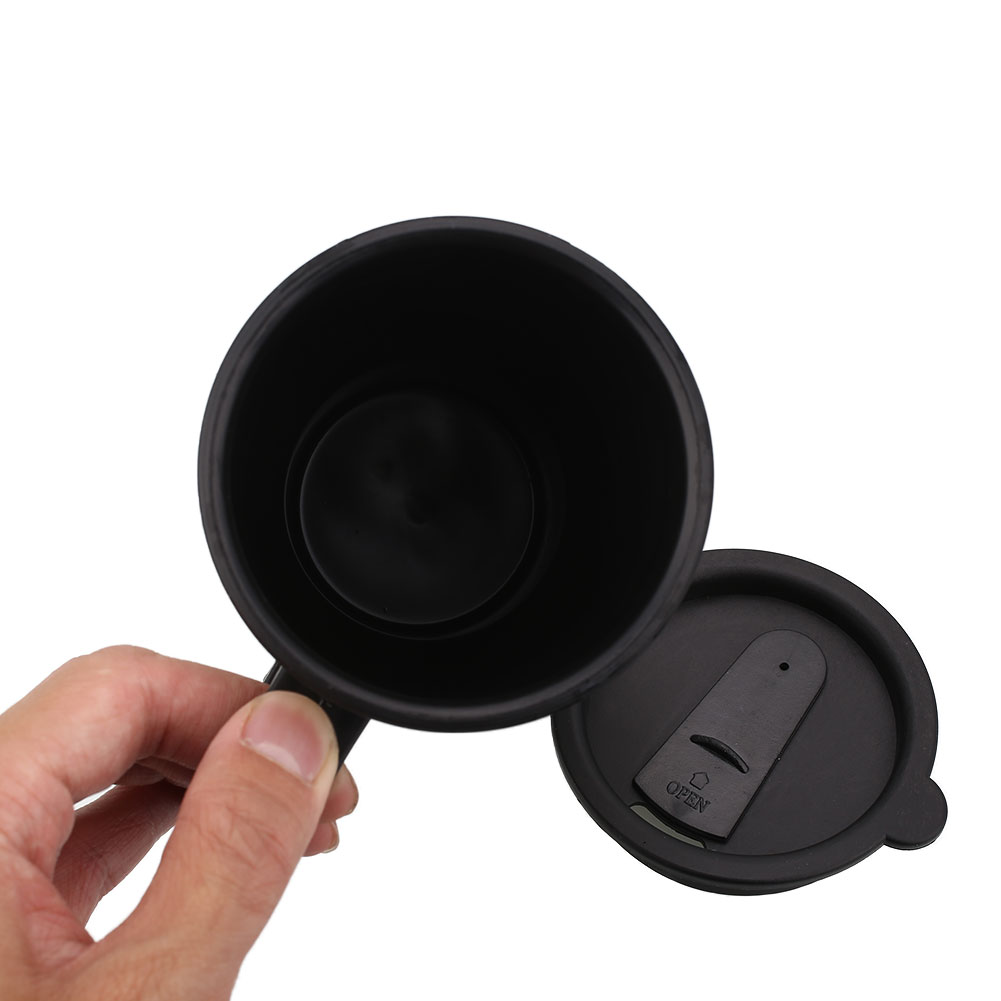 ADRA Mini Thermal Mug Portable 12V Stainless Steel Heating Car Drink Mug Hot Drink Travel Cup