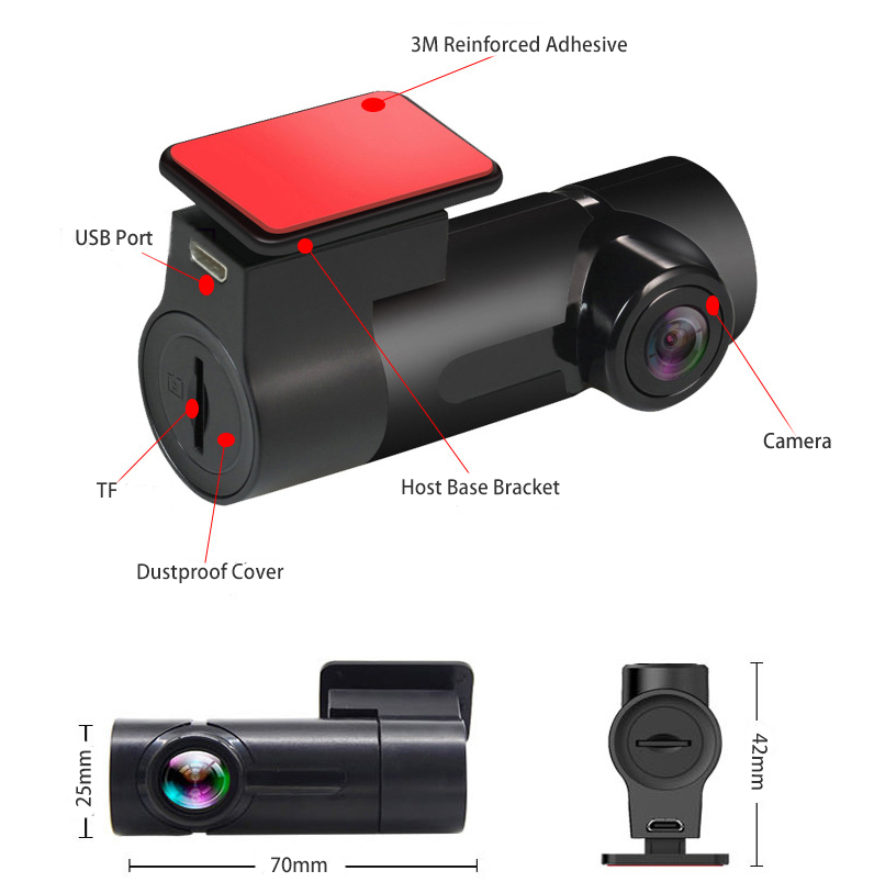 Mini Hidden Recorder HD Night Vision Car Wireless Wifi Driving Recorder Car Dash Cams