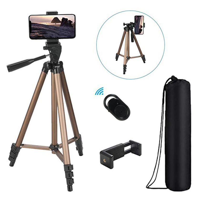 Mobile Phone Live Youtube Live Camera Vlog Camera Bracket Telescopic Portable 1.3 Meters Tripod