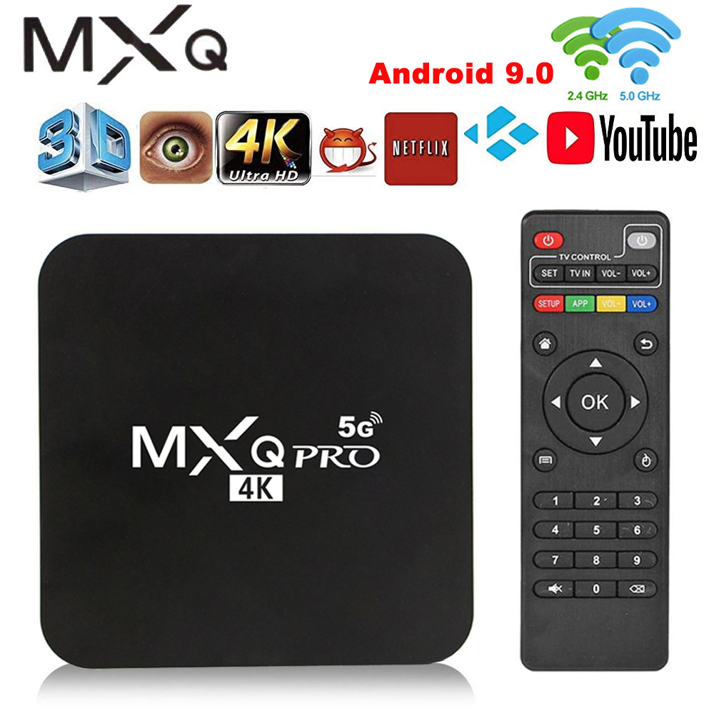 Smart TV Box MXQ PRO 4K 1G/8GB Android HD 3D 2.4G/5G WiFi Amlogic S905W Smart TV Box Media Player