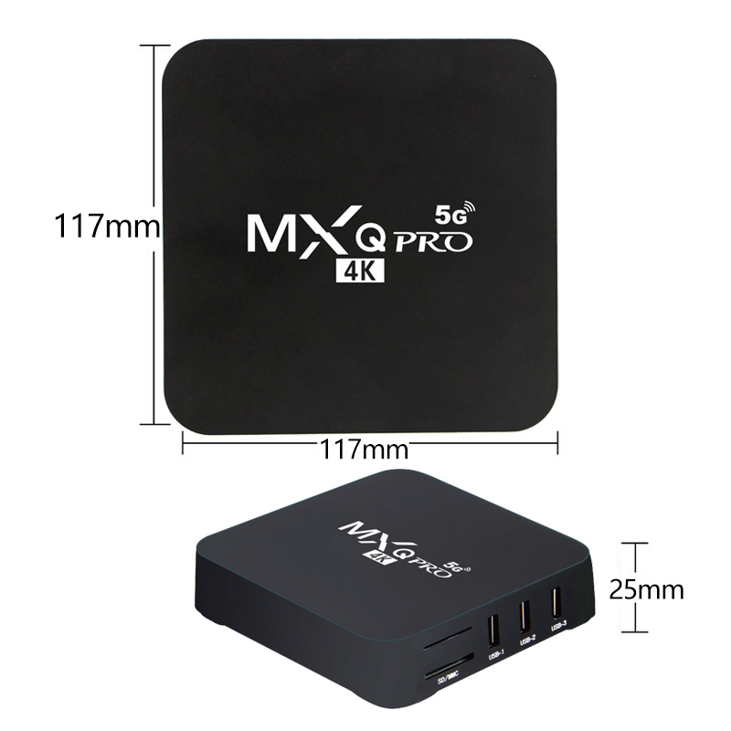 Smart TV Box MXQ PRO 4K 1G/8GB Android HD 3D 2.4G/5G WiFi Amlogic S905W Smart TV Box Media Player
