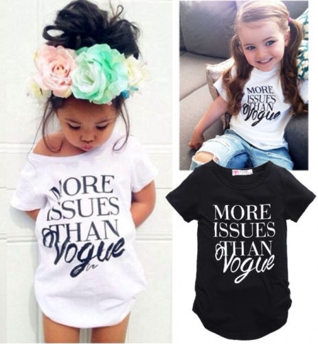 Girls' Daily Sports Geometric Tee, Cotton Summer Fall Short Sleeves Chinoiserie Street chic
