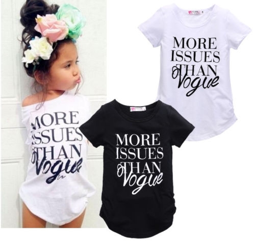 Girls' Daily Sports Geometric Tee, Cotton Summer Fall Short Sleeves Chinoiserie Street chic