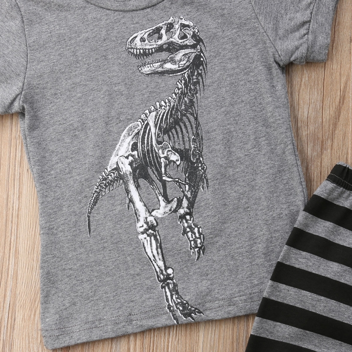 kleding dinosaurus Patroon Print Kids kleding T-shirt + Shorts kinderkleding set