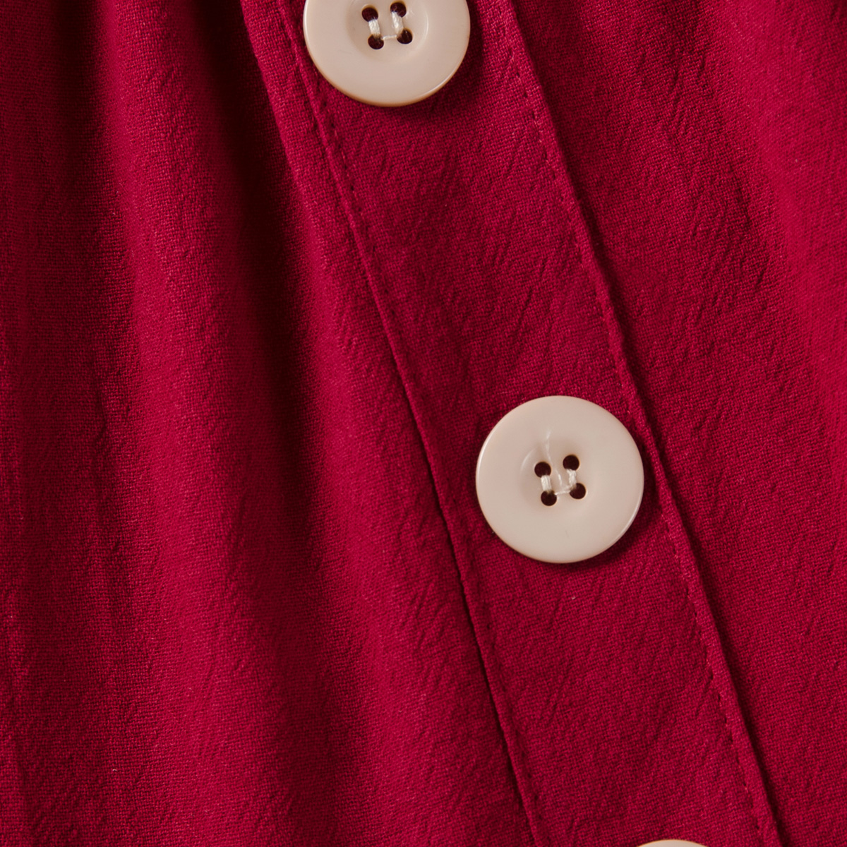 Toddler Kids Girls Button Wine Red Skirt Clothes Base Skirt A-lineskirt