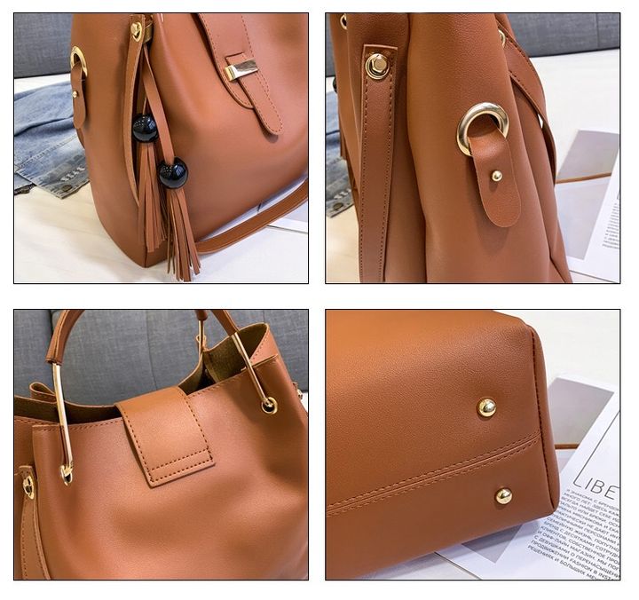 3PCS  Handbags Shoulder Bag  Fashion Women Handbag PU Leather  Bags