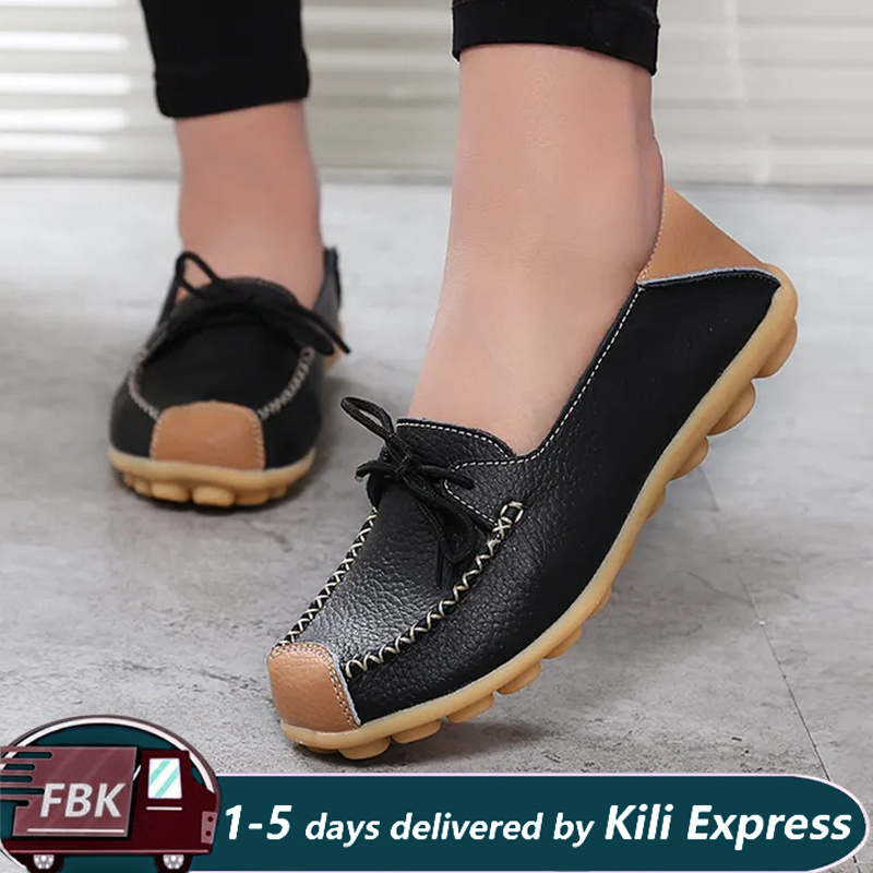 Soft Leather Loafers Shoes Slip Moccasins /Driving Shoes / Flats Shoes/  Shoes /Ladies shoes
