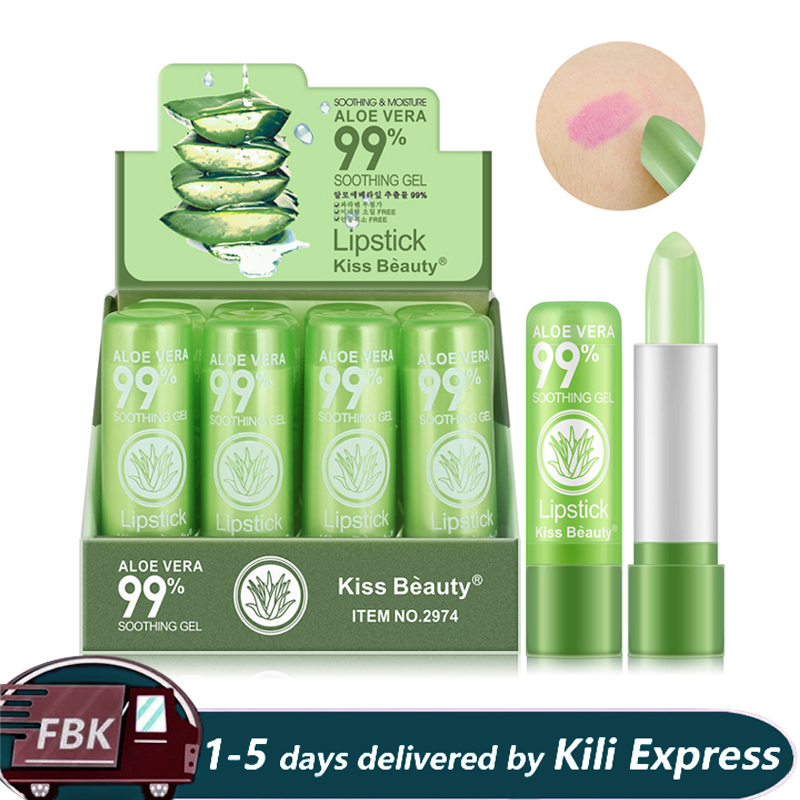 Moisturizing Lip Balm Aloe Vera Lip Color Changing Long Moisturizing Lip Balm Anti-aging Lipstick