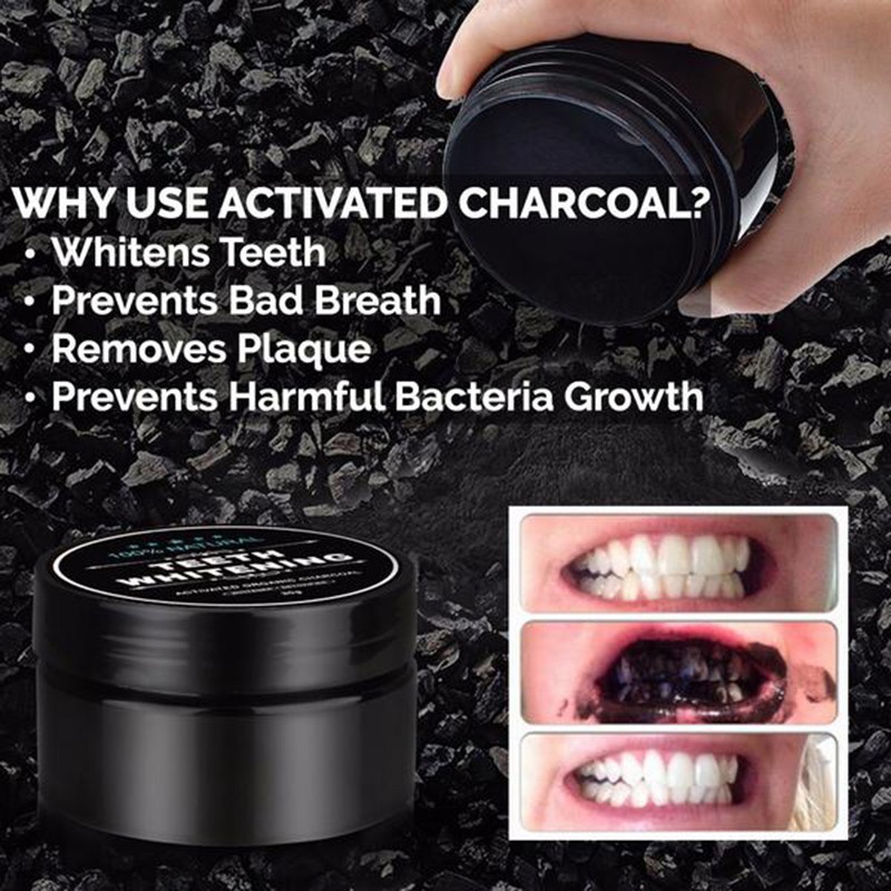 Charcoal Teeth Whitening Powder Toothpaste Tooth Cleaning Whitening Tooth Powder Oral Hygiene