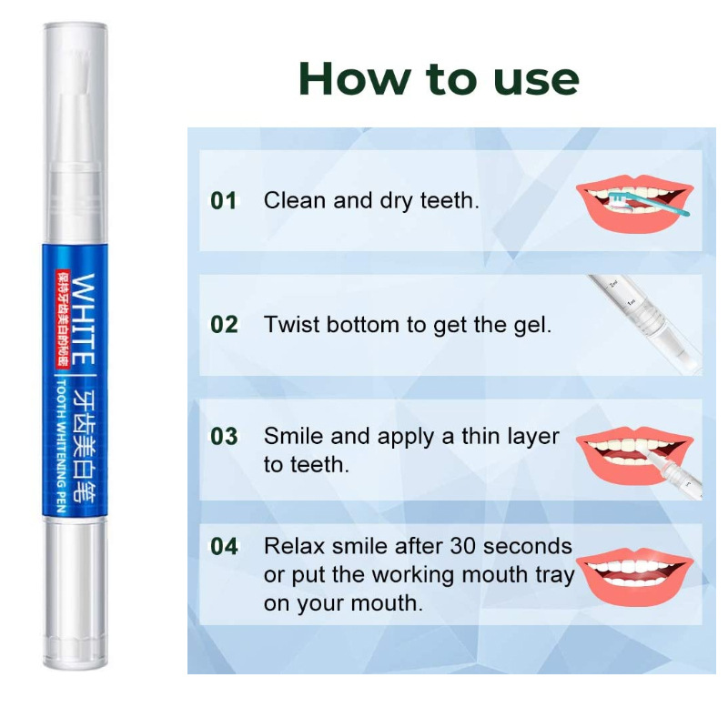 Whitening Pen Remove Plaque Stains Dental Tools Whiten Teeth Oral Hygiene Tooth Whitening Pen Oral Hygiene