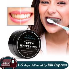 Charcoal Teeth Whitening Powder Toothpaste Tooth Cleaning Whitening Tooth Powder Oral Hygiene Black 30g