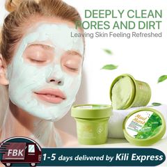 Green Tea Cleansing Mask Purifying Clay  Mask Oil Control Remove Blackhead Mud 100g