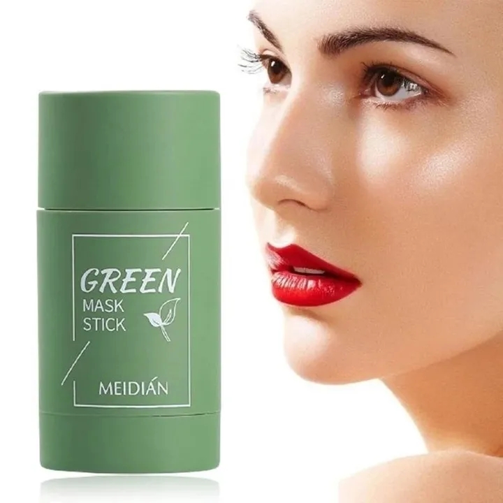 Green Tea Oil Control Solid Cleansing Mask Clean  Blackhead Moisturizing Skin Care