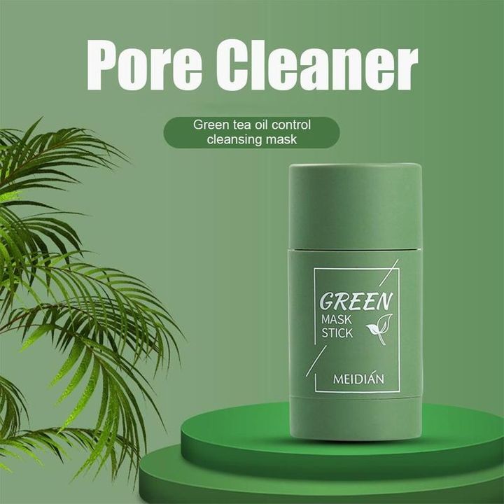 Green Tea Oil Control Solid Cleansing Mask Clean  Blackhead Moisturizing Skin Care