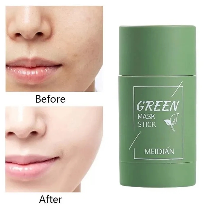 Green Tea Oil Control Solid Cleansing Mask Clean  Blackhead Moisturizing Skin Care