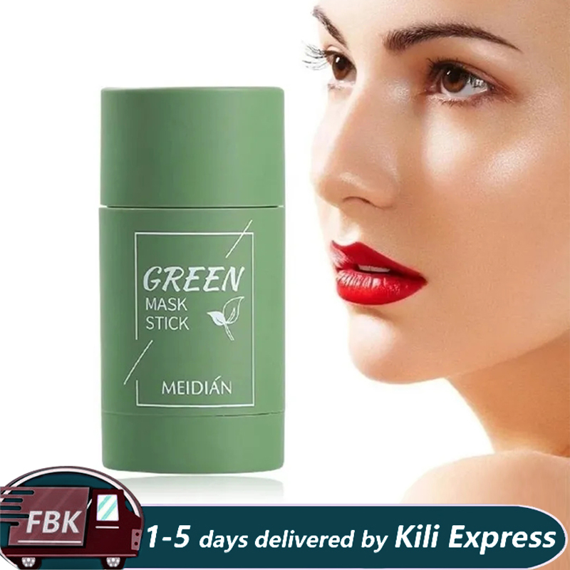 Green Tea Oil Control Solid Cleansing Mask Clean  Blackhead Moisturizing Skin Care