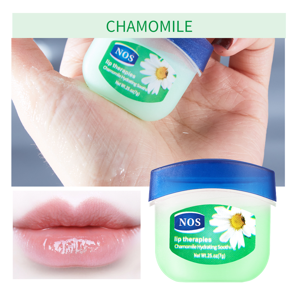 4pcs Lip Balm Moisturizing Lipstick Base Moisturizer Makeup Natural Plant Anti-Cracking Lip Care Petroleum Jelly Lip Balm