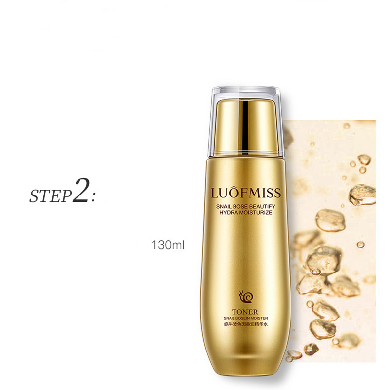 12Pcs Skin Care Set  Cleanser  +Snail Toner  + Snail Emulsion + Eye Cream+ Moisturizer +  BB cream+6 Masks Skin Care