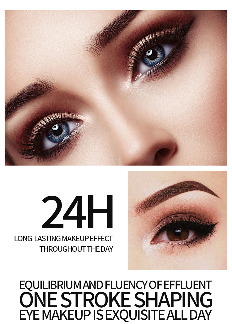 2Pcs Liquid Eyeliner Pencil+4D Waterproof Mascara Set Cosmetics Eye Liner Thick Curling Mascara Eyebrow Pencil Eyes Makeup Eye Shadow