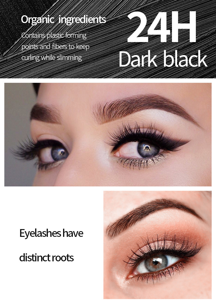 2Pcs Liquid Eyeliner Pencil+4D Waterproof Mascara Set Cosmetics Eye Liner Thick Curling Mascara Eyebrow Pencil Eyes Makeup Eye Shadow