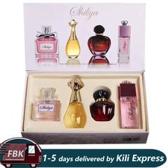 4 Pcs Women's Perfume Ladie Eau Perfume Long Lasting Natural Body Deodorant As picture 25ML*4PCS