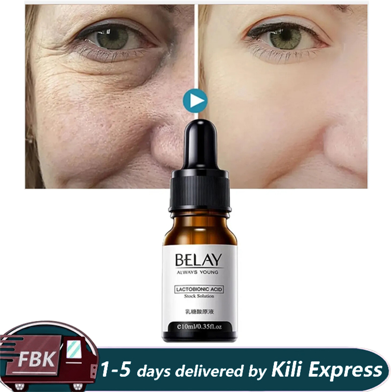 Lactobionic Acid Shrink Pores Serum Korean Cosmetics Fade Fine Lines Anti-Aging Face Care Whiten Moisturizing Skin Care